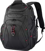 KROSER Travel Laptop Backpack 17.3 Inch XL Computer Backpack with USB Charging P