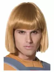 He Man Wig Masters Of The Universe Fancy Dress Costume Prince Adam Super Hero