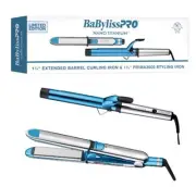 BaBylissPRO Nano Titanium Prima Ionic Hair Straightener, Curl and Straighten New