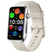 Smart Watch Men Women 24 Sport Modes IP68 Waterproof Fitness Tracker Rate Sleep SpO2 Monitor Step Pedometer Android iOS,White