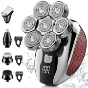 Head Shaver for Bald Men 7D, Bald Head Shavers for Men Wet&Dry,5-in-1 Electri...