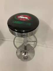 SOUTH SYDNEY RABBITOHS FOOTBALL CLUB PREMIUM BAR STOOL ADJUSTABLE HEIGHT NRL