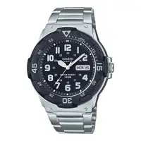 在飛比找蝦皮商城優惠-【CASIO】卡西歐 指針男錶 三折式不鏽鋼錶帶 黑白錶盤 