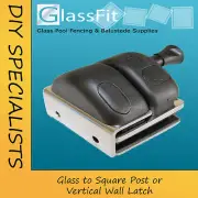 Frameless Glass Pool Latch - Square Post/Vertical Wall Application