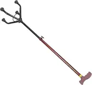 minkissy Four-Legged Crutches Walking Stick Walking Pole Climbing Wand Portable Trekking Pole Elderly Climbing Stick Camping Supplies Cane for Stability Nonslip Hiking Cane Plastic