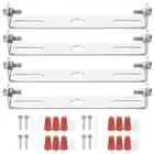 4 Set 110mm (4.33") Universal Light Fixture Mounting Bracket Kit with Screw