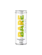 Bare Naked Sparkling Water Lemon Lime 355ml x 24