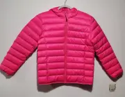 Eddie Bauer Girls Size XL Size 16 Pink Magenta Cirruslite Down Full Zip Jacket