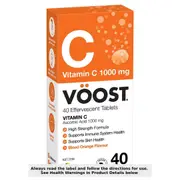 Voost Effervescent Vitamin C 1000mg Tablets 40 Pack