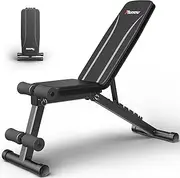 PASYOU Adjustable Weight Bench Full Body Workout Multi-Purpose Foldable Incline Decline Exercise Workout Bench for Home Gym