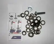 24 Quality Eyelets & Windscreen 8 MM Inside 14mm Outside Old Copper Incl. Tool