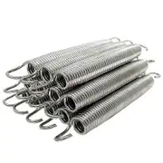 12Pack 6.5Inch Trampoline Spring Steel Replacement Kit for Extra Bounce Trampoline Accessories Silv Silver