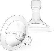 MOOMentaneous 19mm Oval Flanges Breast Pump Parts Compatible with Medela Breast Pumps PersonalFit, Maxflow, Freestyle Flex Swing Maxi Connector