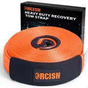ORCISH Long Recovery Tow Straps, 2" x 66 FT Tow Straps Heavy Duty with Loops,...