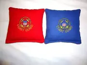 8 Cornhole Bag Bean Set Embroidered U S United States Coast Guard