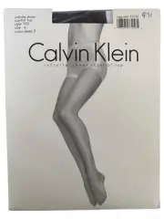 Calvin Klein Infinite Sheer Control Top Pantyhose Size A Color Deep 2 Brown 705