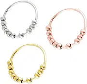 Anxiety Fidget Jewelry Stainless Steel Bead Decorative for Men and Women