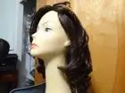 Malky Human Remy Kosher Wig Sheitel Medium Brown with Highlights 4