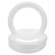 3 PCS Wire Wreath Frame Round Foam Rings Board Crafts for Girls Black The