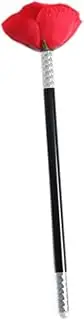 Frediuo Stick to Rose Flower Magic Trick,Cane Gift Prop Show Flower Appearing Close up Magic Wand for Beginners Adults Entertaining