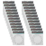 24x 60pc TopChef Paper Doilies Round Disposable Placemats/Coasters 16cm White