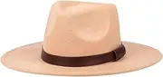 [Hcclijo] Big Wide Brim Felt Fedora Hat Wool Wool Jazz Hats Men Women Winter Vintage Panama Cap