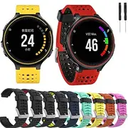 Watch Band for Garmin Forerunner 735XT / 630/620/235/230/220 Approach S20 / S6 / S5 Silicone Replacement Strap with Removal Tool Breathable Sport Band Wristba