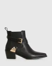 [Belle & Bloom] Full Moon Ankle Boot - Black