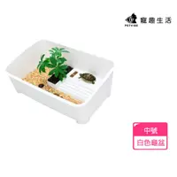 在飛比找momo購物網優惠-【Petvibe寵趣生活】烏龜生態飼養箱中號長31.5cm(