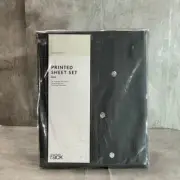 NORDSTROM RACK Gray Pearl Dot Print 4-Piece King Size Bed Sheet Set