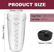 24OZ Nutri Ninja Cups (without lid) for Ninja Auto iQ BL450 BL454 BL456 BL480 BL482 BL640 BL642 BL682 BN751 BN801