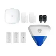 CHUANGO LTE-400 WiFi & 4G WIRELESS DIY SMART SECURITY ALARM KIT + POWERED SIREN