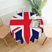 Flag Tablecloth Round Table Cloth 60 Inch Waterproof Party Table Covers for Picnic Kitchen Outdoor