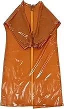 Angoily Waterproof Work Clothes Vinyl Apron Wear-resistant Elastic Smock Waterproof Apron Splash-proof Wear-resistant Overalls Clear Overalls Smock Alkali-resistant Apron Yellow Pvc