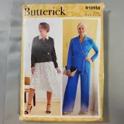 Butterick Pattern R10958 Misses Jacket Pants Shirt Skirt 14-22 UNCUT