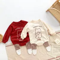 在飛比找Yahoo!奇摩拍賣優惠-嬰兒長袖連體衣 純棉寶寶哈衣 嬰幼兒三角包屁衣 兒童長袖包屁