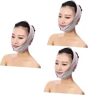 3 Pcs Collagen Face Mask Korean Airflow Jaw Strap Thin Face Mask for Skin Care Chin Artifact