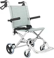 TAKOHL Ultralight Manual Aluminium Alloy Wheelchair with Handbrakes, Lightweight Folding, Supports 75kg/165lb