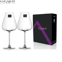 在飛比找momo購物網優惠-【LUCARIS】無鉛水晶紅酒杯 700ml 2入禮盒組 D