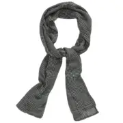 NWT Leith Menswear Scarf 74” Blanket Gray Plaid Oblong