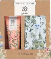 Heathcote & Ivory In The Garden Gardeners Gloves & 100ml Hand Cream Set