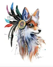 Paint By Numbers - Feather Fox - 40x50cm DIY paint kit - AU stock
