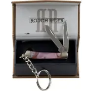 Rough Rider Pink Mini Trapper Pocket Knife Keychain Roughjacks RR1552