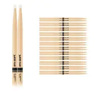 12 Pairs Pro Mark TX2BN American Hickory 2B Nylon Tip Short Taper Drumsticks