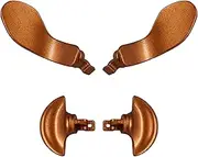 CaoXiong 4 Pcs Back Paddles for PS5 Edge Controller, Replacement Rear Paddles for PS5 Edge Controller Rear Parts,Interchangeable Metal Rear for PS5 Edge Controller(Gold)