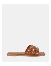 [Novo Shoes] Sullivan Slides in Caramel