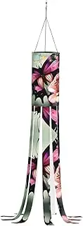 Halloween Garden Flower Rose Butterfly Windsock Lights Halloween Lighted Windsock for Patio Yard Pathway Party Decor