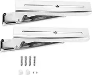 2x Kitchen Stainless Steel Microwave Oven Bracket Sturdy Foldable Stretch Wall Mount Rack Shelf