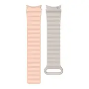20mm Silicone Magnetic Watchband for Samsung Galaxy Watch 5/4-PinkBeige