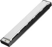 1 Set 24 Hole c Key Harmonica Whistle Harmonica Holder Neck Harmonicas for Adults Harmonica c Chromatic Harmonica Instrument Musical Plaything Harmonica Black Stainless Steel